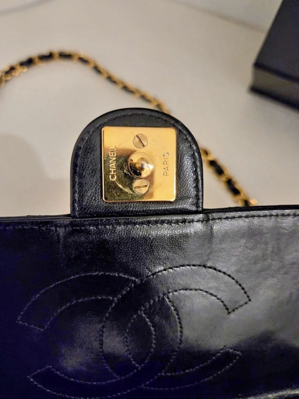 Chanel Vintage Full Flap Bag Medium Quilted Shoulder Bag. - Picture 12 of 14